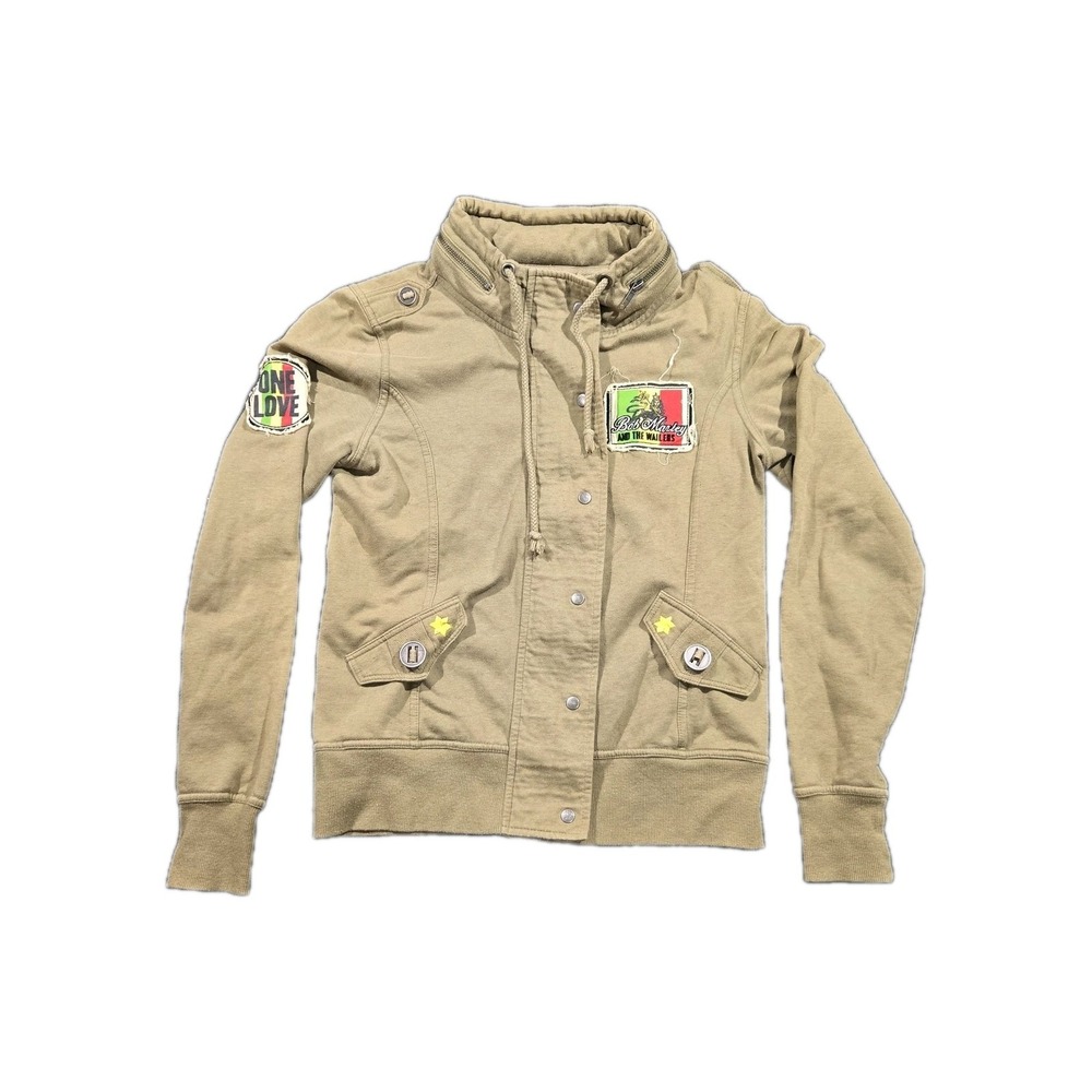 Bob Marley S Reggae Rasta Military Jacket One Love Jamaica‎ Festival Streetwear